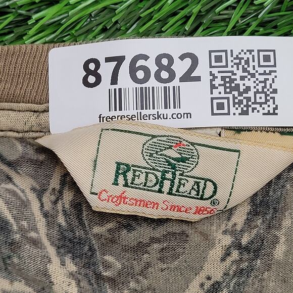 Vintage 90s Red-Head Advantage Camo Shirt Medium 20x26 Green Brown USA - Picture 5 of 14